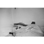 Attaque de Junkers Ju-87 sur des blindés alliés lors de la bataille d'El Alamein.