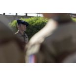 Le colonel Thomas Noizet préside une cérémonie à Bagdad, en Irak.