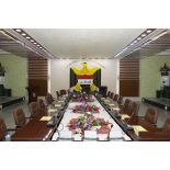 Salle de réunion du centre opérationnel de la 54e brigade à Bagdad, en Irak.