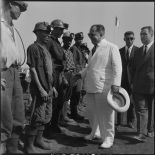 Monsieur Lacoste et les mineurs des Houillères du sud-oranais.