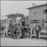Les soldats de la 1re compagnie du 9e régiment de zouaves (RZ).