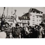 Pèlerinage international militaire de Lourdes. Aspects d'ambiance. [légende d'origine]