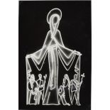 [Pèlerinage international militaire de Lourdes, 1958. Une Vierge illuminée.]