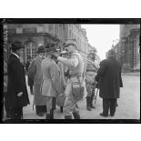 Nancy, visite du général polonais Haller. Arrivée du général. [légende d'origine]