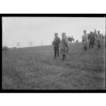Bayon, revue des troupes polonaises. Les généraux Gérard, Duport et de Castelnau sur le terrain de la revue. [légende d'origine]