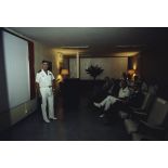 Arrivée à l'état-major de Taaone et entretien avec le général Rouyer et le vice-amiral Choupin. [Description en cours]