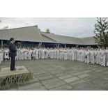 Allocution aux représentants des trois armées et services au Mess officier du Taaone. [Description en cours]