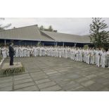 Allocution aux représentants des trois armées et services au Mess officier du Taaone. [Description en cours]