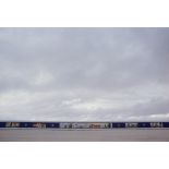 Fresque peinte par un légionnaire sur le mur de protection de la zone vie devant le PC du régiment mixte du Pacifique. [Description en cours]