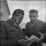 Le général Mohammed Bellounis au poste de commandement (PC).