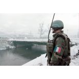 Surveillance du pont de Vrbanja à Sarajevo.