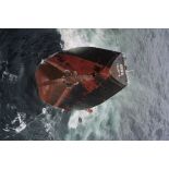 Naufrage du pétrolier maltais Erika. La partie arrière de l'Erika coule.