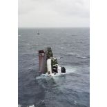 Naufrage du pétrolier maltais Erika. La partie arrière de l'Erika coule.