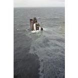 Naufrage du pétrolier maltais Erika. La partie arrière de l'Erika coule.