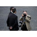 Portrait du photographe du ministre de la défense lors de la cérémonie du 14 juillet 2011.