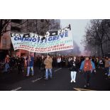 12 décembre 1995. Paris 12e. Manifestation contre le plan Juppé.