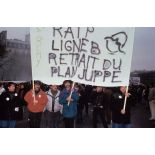 12 décembre 1995. Paris 11e. Manifestation contre le plan Juppé.