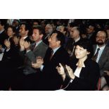 07 juin 1994. Créteil (94). Elections européennes. Meeting du Parti Socialiste au Palais des Sports.