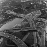 Saint-Denis (93). Vue vers la Porte de Paris. Vue vers le sud-est.