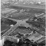La Courneuve (93). Pont Palmers. Vue vers le sud.