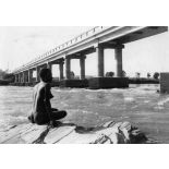 République centrafricaine, Bambari. Pont sur la rivière Ouaka.