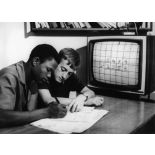 République de Côte d'Ivoire, Abidjan, 1970. Télévision scolaire.