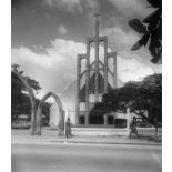 République de Côte d'Ivoire, Treichville, 1962. Eglise Notre-Dame.