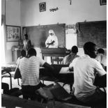 République de Côte d'Ivoire, 1970. Léproserie d'Adzopé. Ecole de la léproserie.