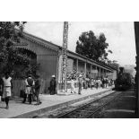 Madagascar, 1936. Gare de Moramanga.