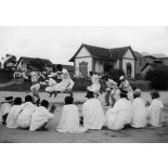 République malgache, Tananarive, 1946. Les Mpilalao (danseurs).