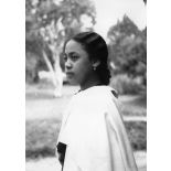 République malgache, Tananarive, 1946. Jeune fille Hova au lamba.