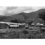 Archipel des Comores,  Anjouan, 1953. Construction Bambao.