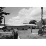 Archipel des Comores, Anjouan, 1953. Construction Bambao.