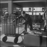 Aérogare de l’aéroport de Maison-Blanche à Alger pendant la grève des transporteurs aériens.