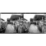 La réception du général Hamelin à la gare. [légende d'origine]