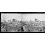 Fismes (Marne). Le pont détruit sur la Vesle. [légende d'origine]