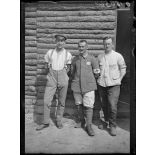 [Verberie. Scierie militaire ; prisonniers allemands employés à la scierie.]