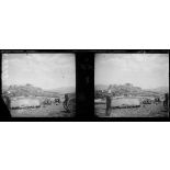 Athènes. Batterie de 75, au pied du monument de philopappos. [légende d'origine]