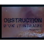 Obstruction d'un itinéraire.