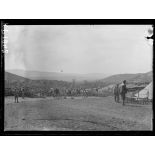 Sur la route de Vasilika à Galatista. Chantier du 1er régiment colonial à la cote 156. [légende d'origine]