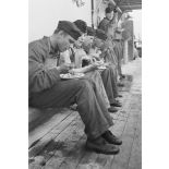 Un repas à bord d'un dragueur de mines (Minensuchboot) de la Kriegsmarine.