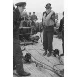 Activités à bord d'un dragueur de mines (Minensuchboot) de la Kriegsmarine.