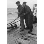 Activités à bord d'un dragueur de mines (Minensuchboot) de la Kriegsmarine.