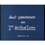 Tout commence au premier échelon.