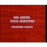 Mesures individuelles de défense chimique. Des gestes pour survivre.