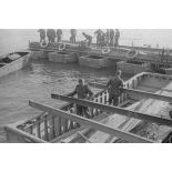 Construction d’une barge.