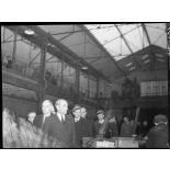 Arrivée de Charles Tillon aux ateliers de l'usine de Puteaux.