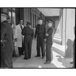 Arrivée du général d'armée aérienne René Bouscat, chef d'état-major de l'armée de l'Air à l'atelier industriel de l'Air (AIA) de Maison Blanche.