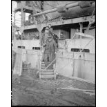 Liberty Ship arrivant au Havre. [description provisoire]