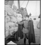 Liberty Ship arrivant au Havre. [description provisoire]